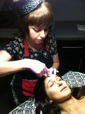 Sugaring is great for Eyebrow Shaping as well!
