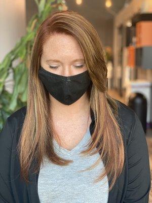 After Tape In extensions