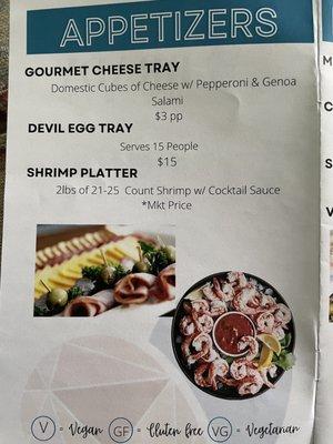 Brady Market catering menu from Nov. 2021. Check https://www.bradymarket.org for up to date info.