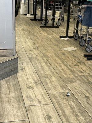 Garbage etc all over the floors and it is not even busy.