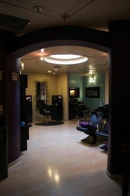 Located inside the mid valley salon in the upper level of the mid valley athletic club