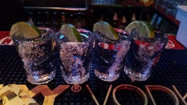 Round of tequila shots for my squad