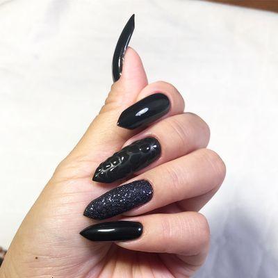 Matte textured nails