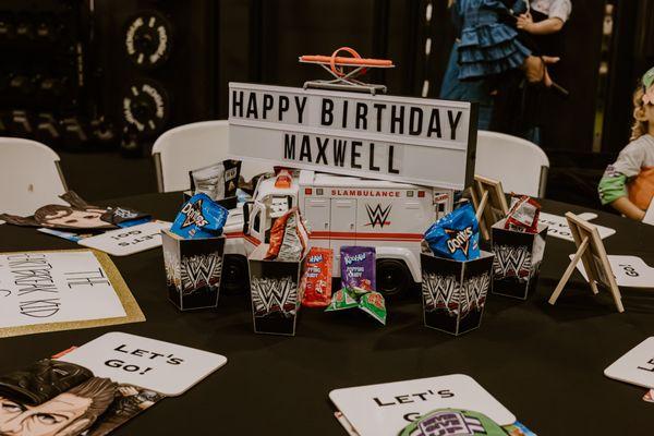 Birthday set up