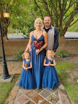 A few steps from the aisle
