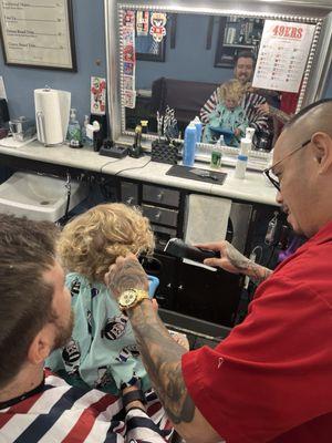 Executive room barber shop