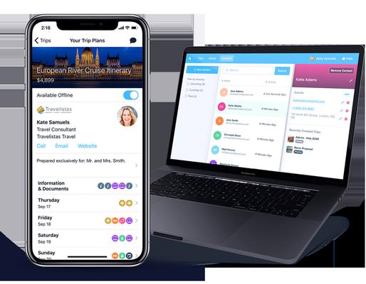 Travefy mobile and desktop apps