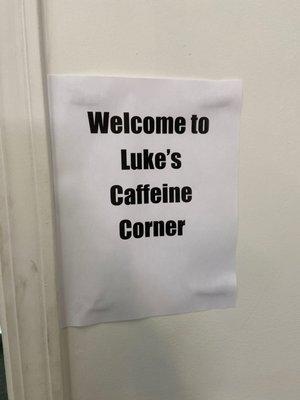 Luke’s Caffeine Corner