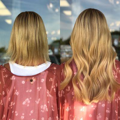 Highlights and hair extensions