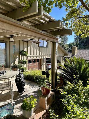 Part of guest house patio covering we did in 2022.