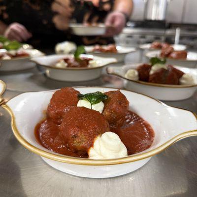 Nannie Nizzo's Meatballs with ricotta