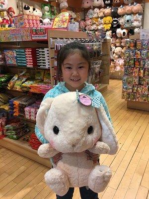 We named her new bunny, "Mikena O'Carrot"