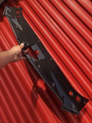Carbon radiator cover wrapped in PPF