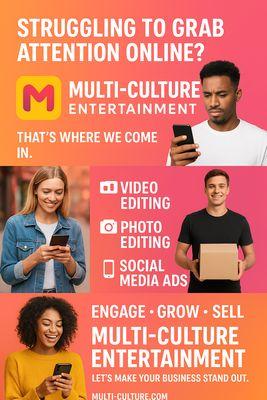 This a poster of my Video Production Multi-Culture Entertainment