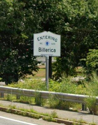 Entering Billerica on Route 129 from Chelmsford.