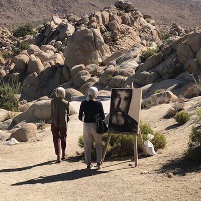 The unique hi-desert setting in the Mojave desert serves as the background for this one of a kind art event.