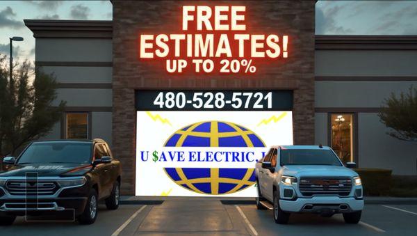 U SAVE ELECTRIC'S BEST WORK IS HAPPY CUSTOMERS!
"We're licensed, bonded, and insured, so you know you're in good hands.