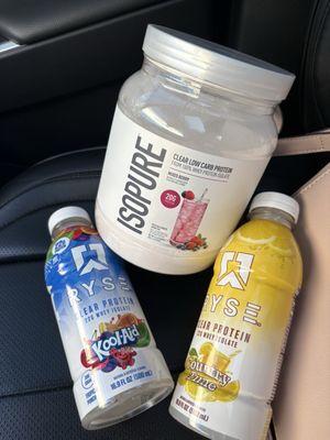 AMAZING SELECTION OF CLEAR PROTEINS THAT FIT into MY DIET.