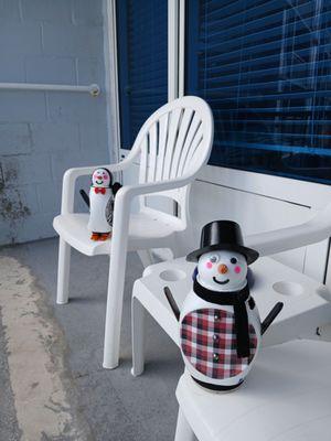 Chilling on the balcony