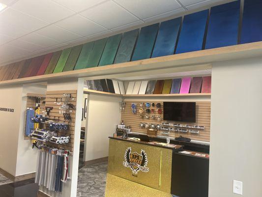 Inside the Store, so many colors!