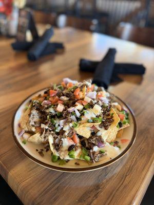 Ranch Nachos with choice of beef or chicken