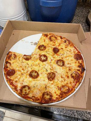 This is the worst pepperoni, no make that worst pizza I've ever had in my life. Awful