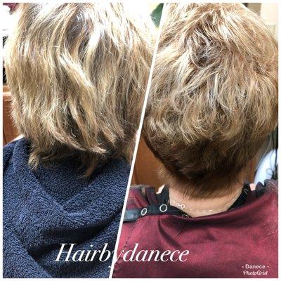 Fresh cut, color and Hilights, by Danece, now at G&R Hair Salon