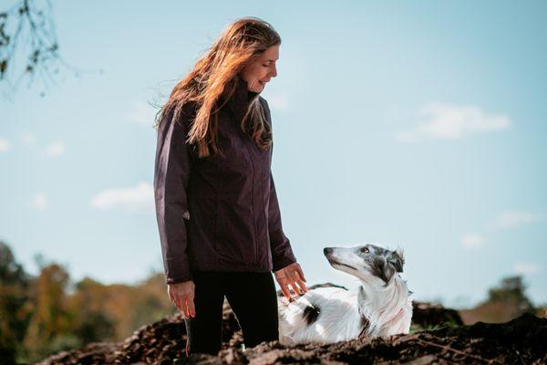 Michelle and Strider at Ida Lee, Leesburg