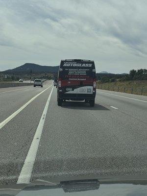 Aggressive driver on I-25