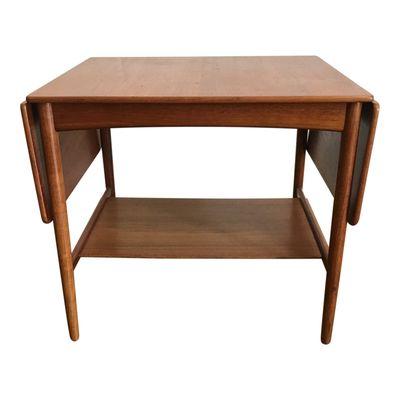 Vintage Danish HANS WEGNER for Andreas Tuck Small Drop-Leaf Table
