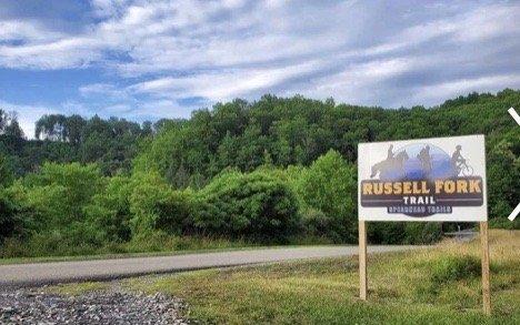 Located next to the Russell Fork Trail Head