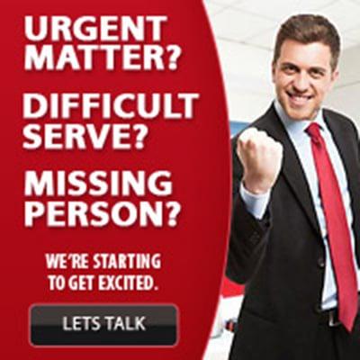 We are the best in the process server business.