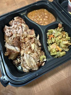 Carnitas .. NOPAL...CHARRO BEANS