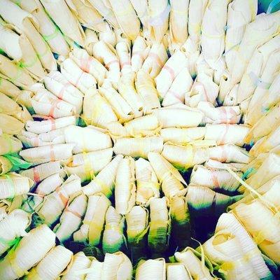 Fresh handmade tamales everyday. Wrapped in premium corn husks. Size: bigger than standard Texas tamales.