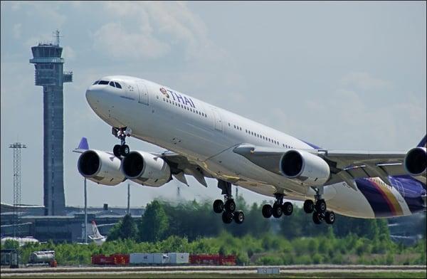 Thai Airways current flies the A340-500 to LAX from BKK.