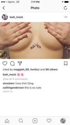 My sternum tattoo that they did !