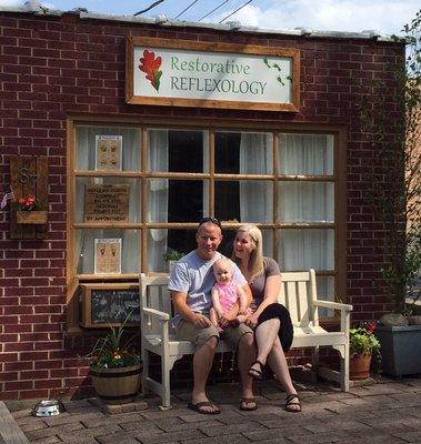 This is Restorative Reflexology! Located on Grant Street in beautiful downtown Crystal Lake!