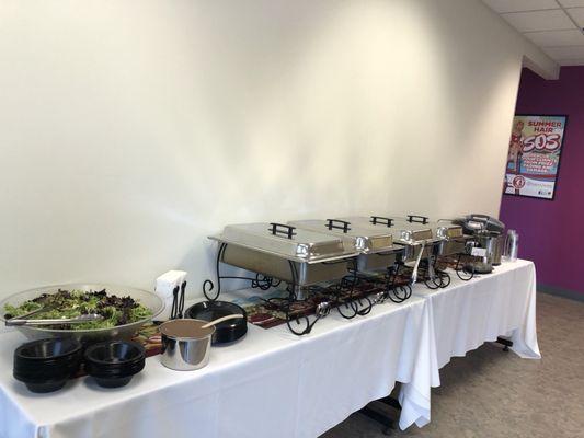 Elegant presentation in our office.