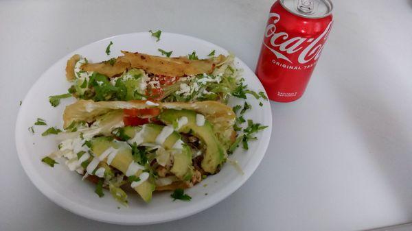 Quesadilla frita con fajita