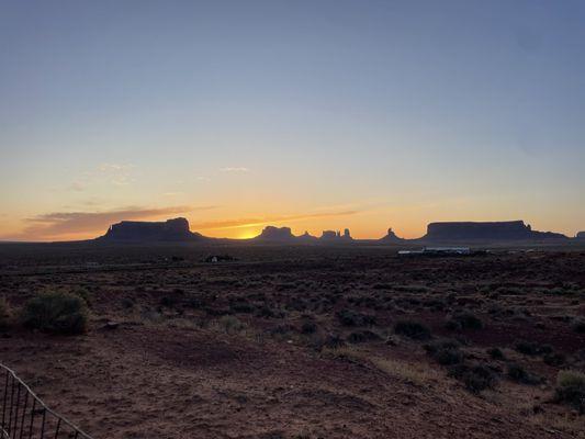 Great view of the monuments.