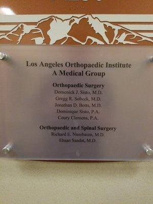 Sisto Domenick J Orthopedic Surgeon Bd Cert