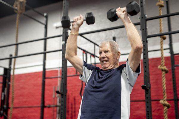 We offer personal training in a group training session. We train all ages and levels.