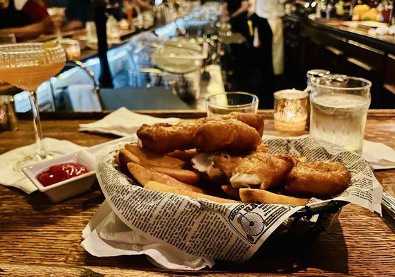 Fish and chips special always extra special