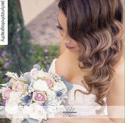 Beautiful bride styled on her special day