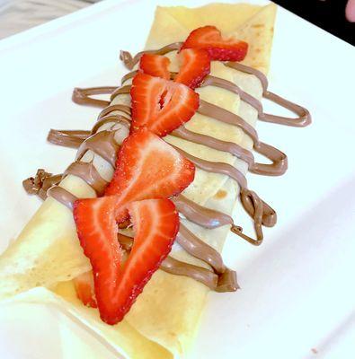 Crêpe with Strawberry and Nutella