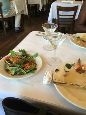 miniature martini glasses