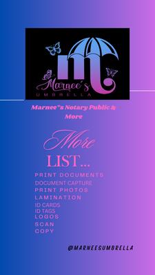Marnee's Notary Umbrella