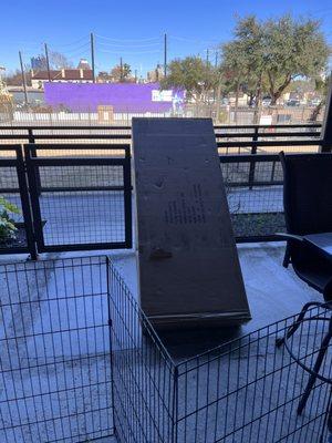 Left my package on the patio while I was home and doors open and left