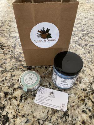 Pet balm & calming candle