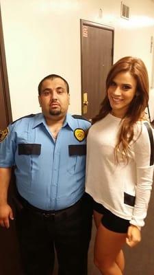 That's Me Armenian Security And I Took A Picture With Andrea Rincon...